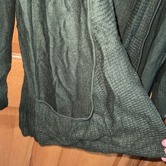 Northcrest hunter green cardigan size 3X - Picture 2 of 3